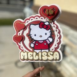 Hello Kitty Cake Topper Shaker