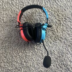 Red and Blue Turtle Beach Headphones