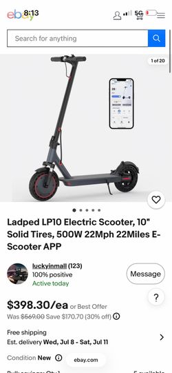 Electric  scooter ladped