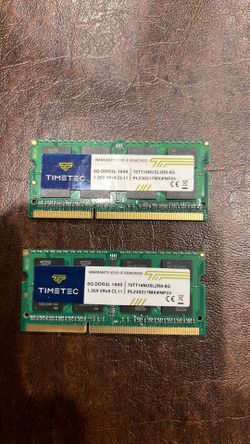 16GB KIT(2x8GB) DDR3 / DDR3L (SODIMM)