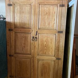 Large Mesquite Armoire