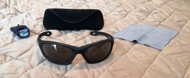 ESS FLYBY Ballistic Sunglasses Z87+ (includes case, lens cleaning cloth, and a clip-on bag with an attached lens cleaning cloth)