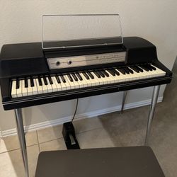 Vintage 1971 Wurlitzer 200 Electric Piano W/ RARE Bench, Etc!