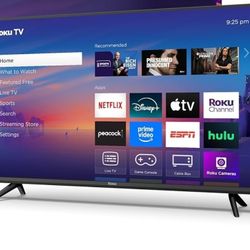 60 Inch Roku TV WITH WALL MOUNT AND STAND