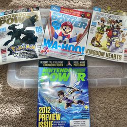 Lot Nintendo Power Magazines Kingdom Hearts Pokemon White Etc
