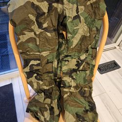 Woodland Camo Cold/Wet Weather Trouser BDU Barrier Wear