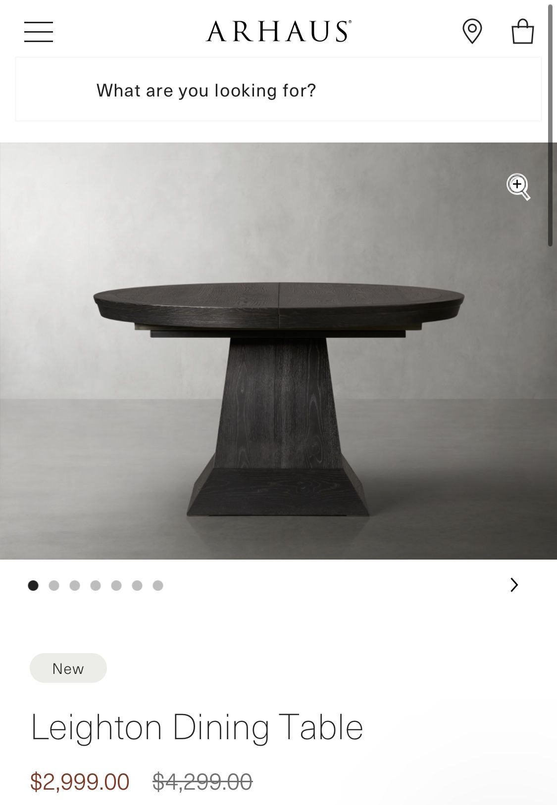 Arhaus Leighton dining table
