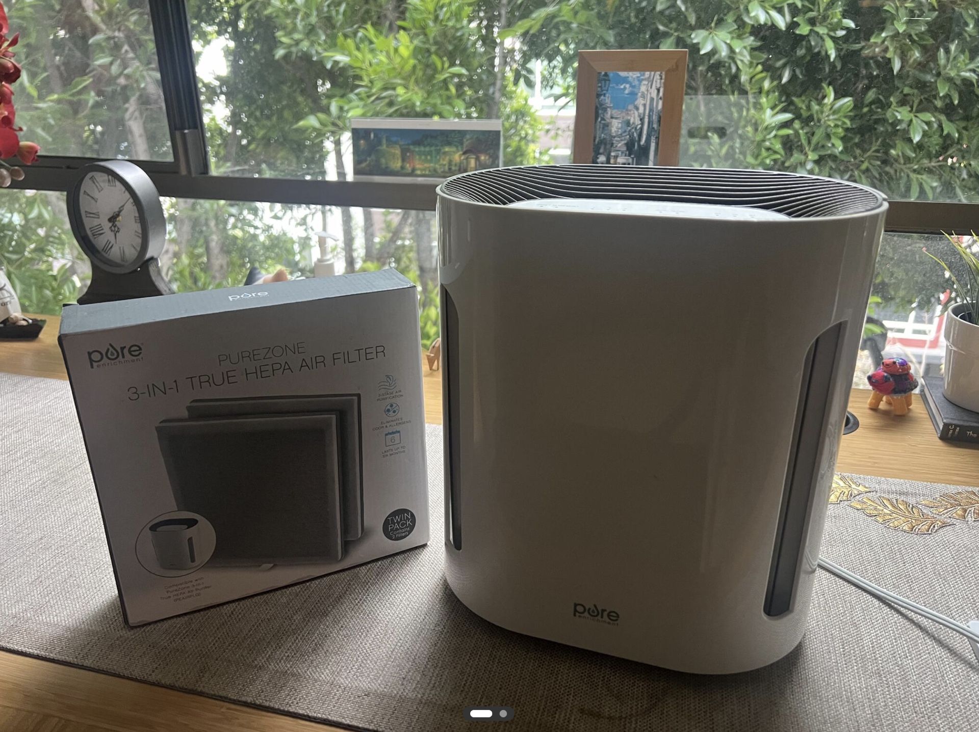 PureZone™ True HEPA Air Purifier and 2 new filters   