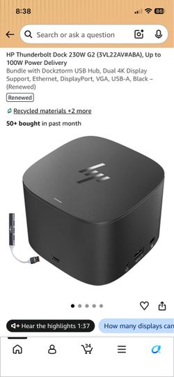HP Thunderbolt Dock