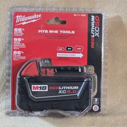 Milwaukee M18 18-Volt 5.0 Ah Lithium-Ion XC Extended Capacity Battery Pack 48-11-1850