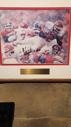 Marcus Allen 100th Career Touchdown Autograph Picture
