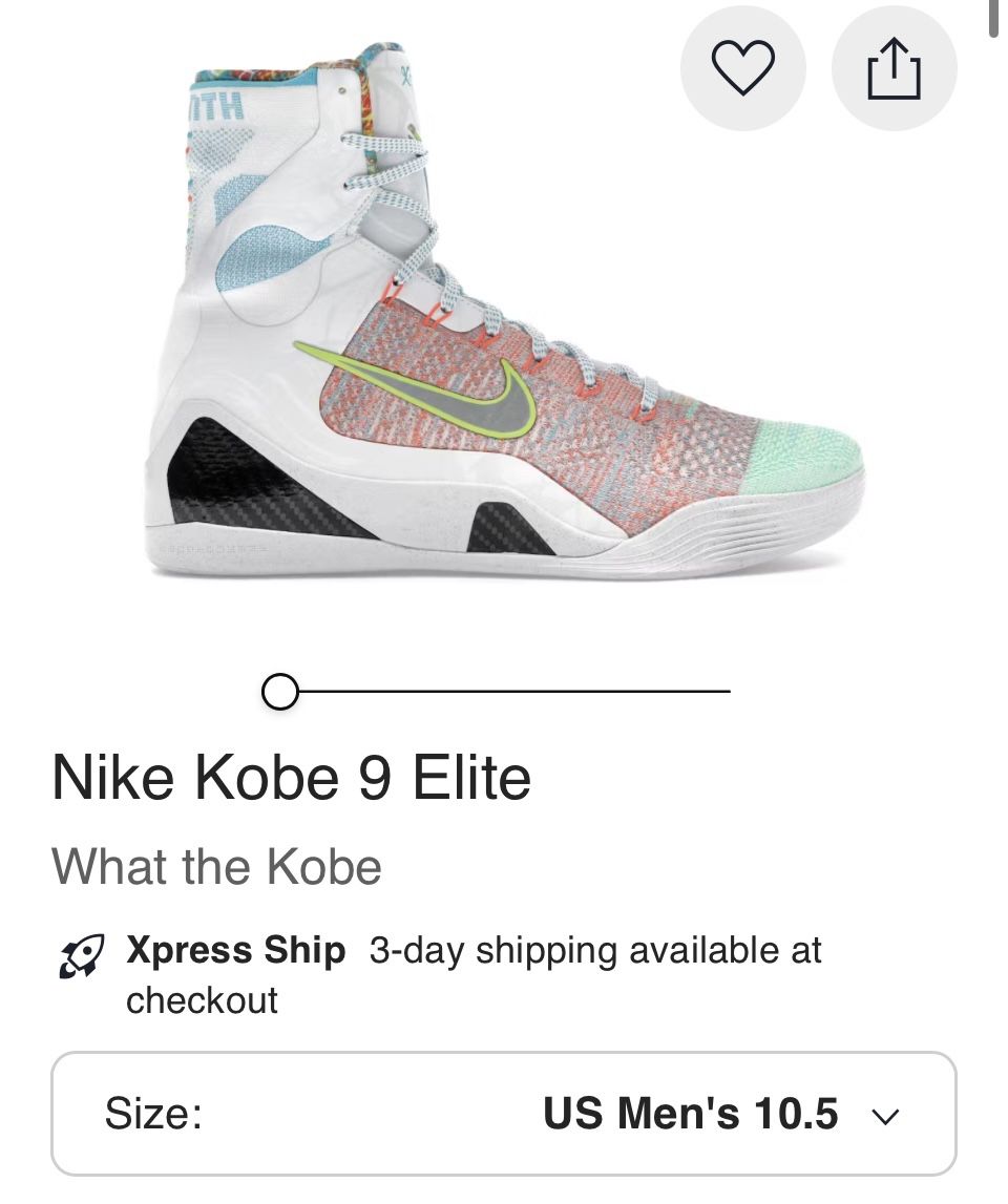 Kobe 9 Elite High Protro 10.5m