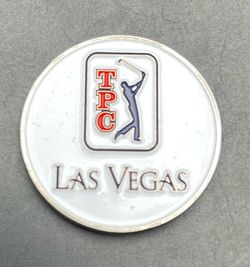 TPC Las Vegas 20 Year Anniversary Large Metal Golf Ball Marker Pre-Owned