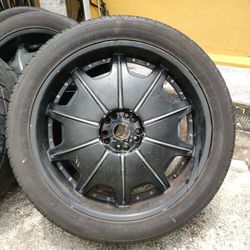 Set of 26 inch Rims Rockstar 557 Dynasty Black 