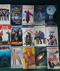 VHS movies. (must buy all) NOT selling individual...
