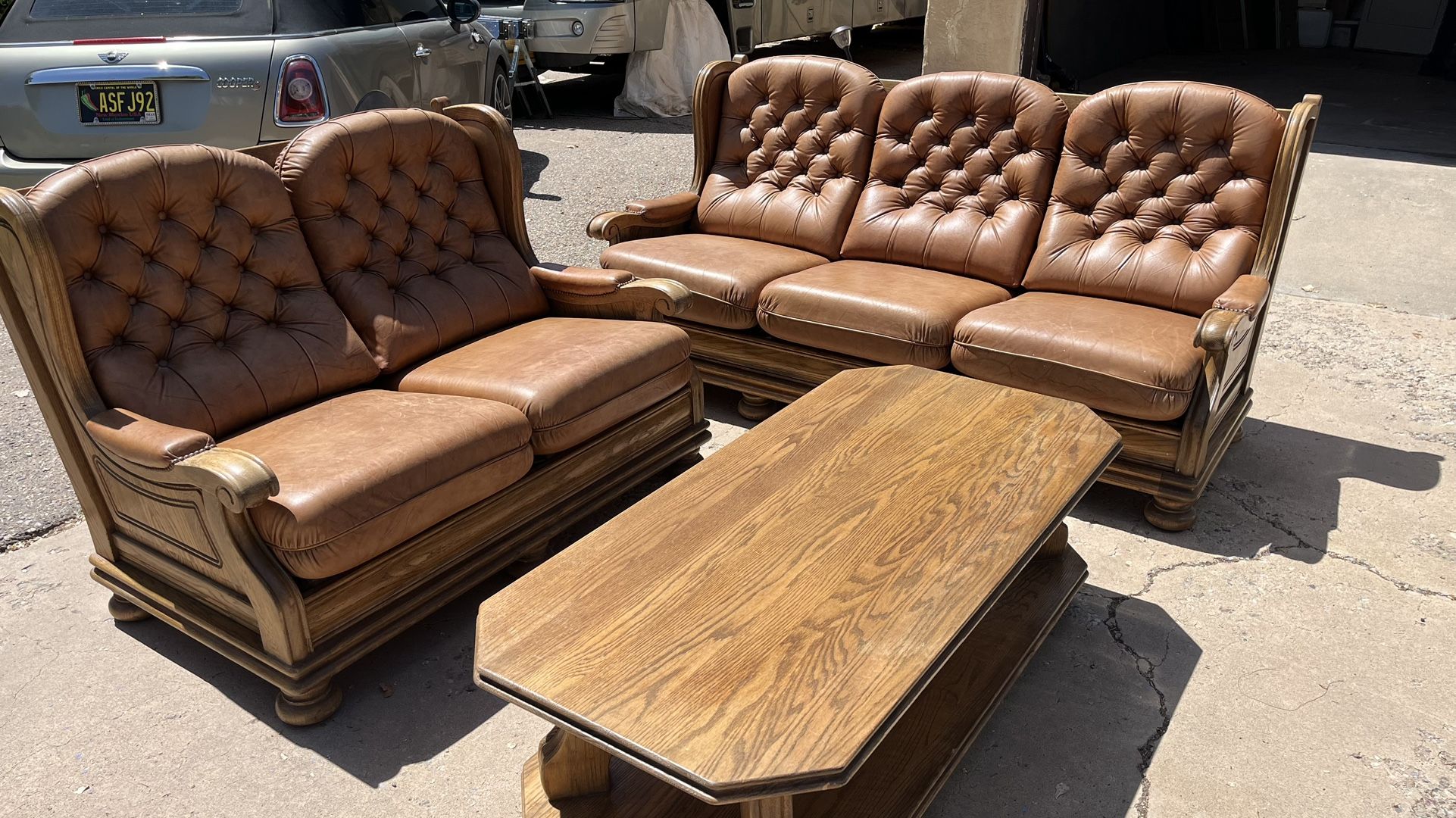 Couch, loveseat, and coffee table for sale 700 or best offer