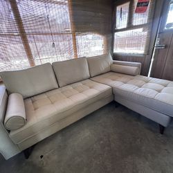Beige Sectional Soda 