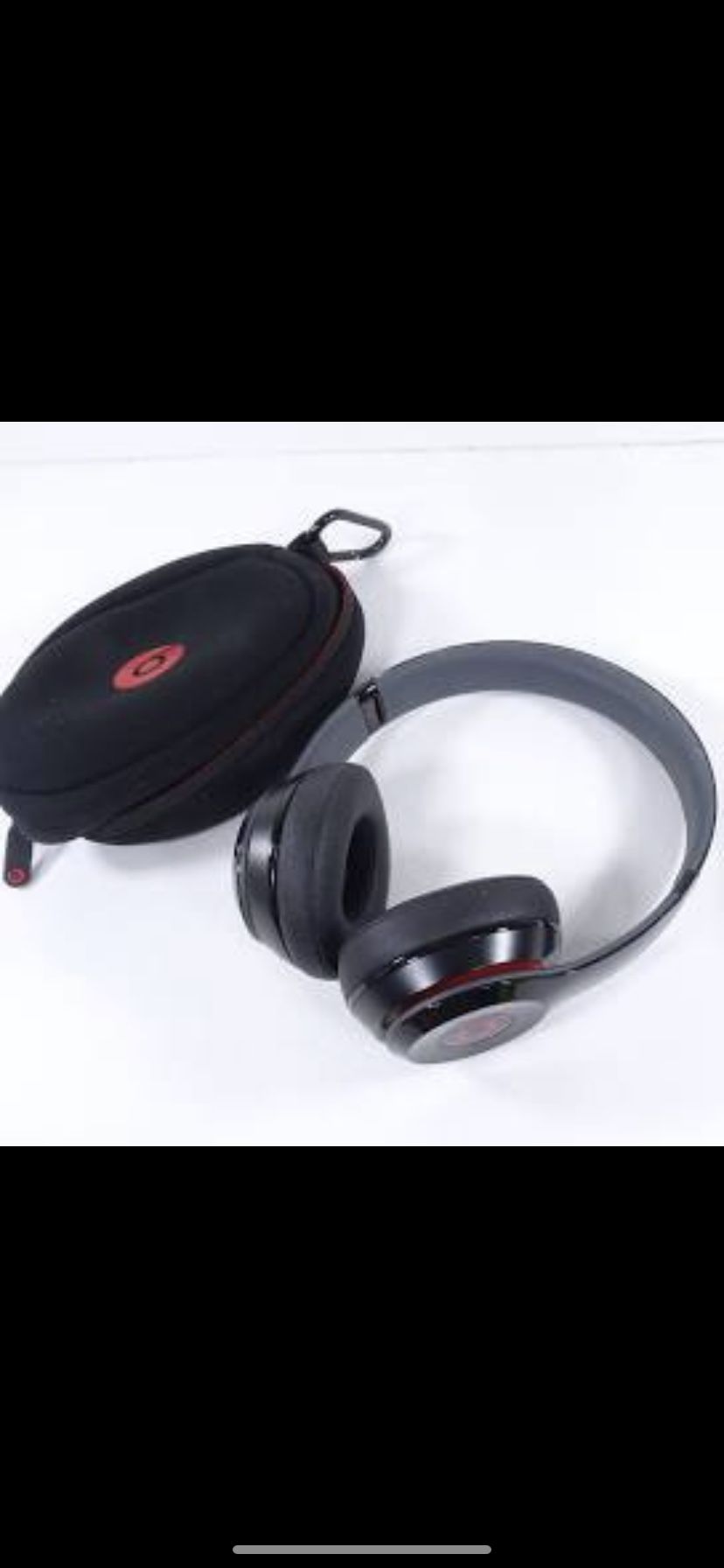Beats Solo Black Red Wired Headphones
