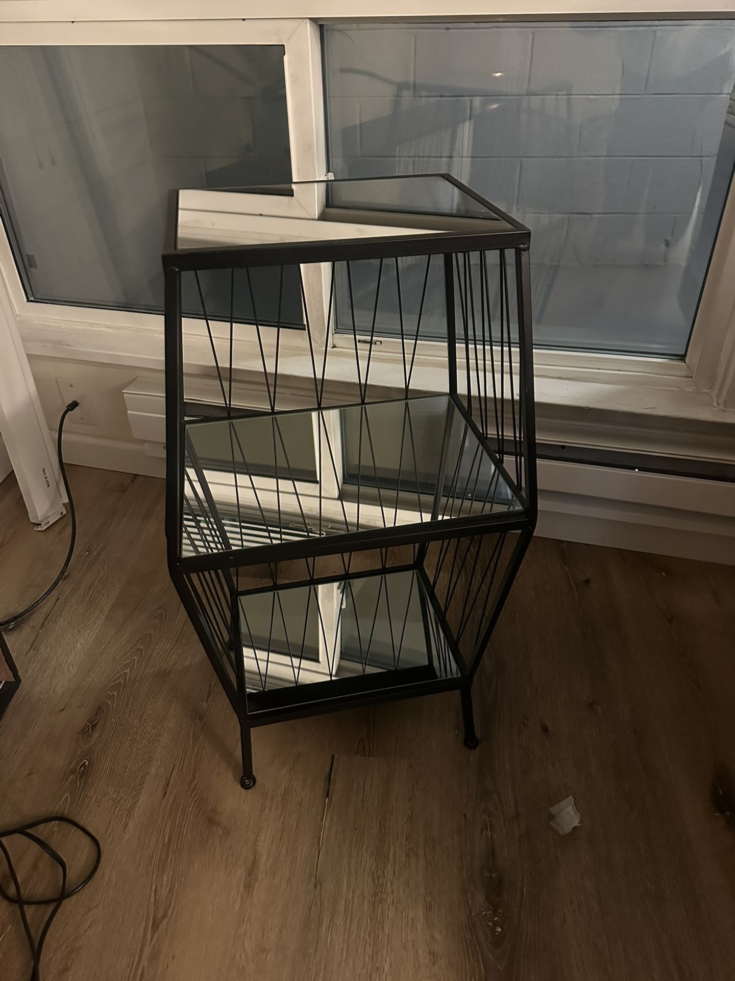 Black Metal Frame Shelf