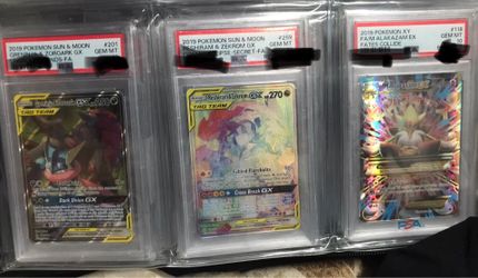 Pokemon PSA 10 tag teams and Fates Collide