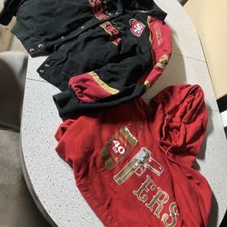 49ers Jacket/sweater Set $125