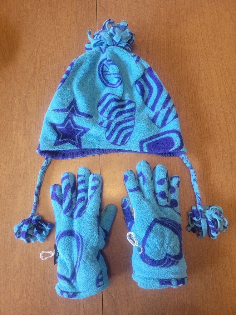 Girls Hat/glove Set. Children's Place Size 7/8