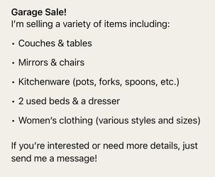 Garage Sale 