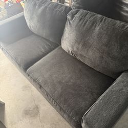 Gray Pull-Out Couch