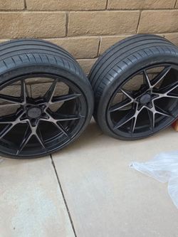 STR Rims and Tires 20" 255/35/20 Michelin tires