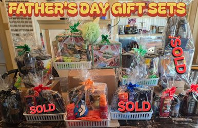 Father's day gift sets, baskets, bath and body works