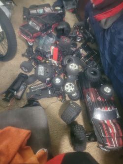 Rc trucks and cars all work have every thing you need