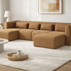 Koala 7 seater Bangalo Chaise Sectional (in box) (Sand Dune) ❤️
