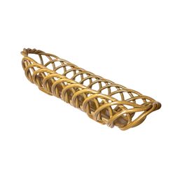 Williams Sonoma Eucalyptus Glazed Stoneware Rattan-Style Bread Basket