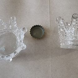 Crystal Crown Tealight Candle Holders