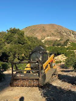 Wood shredder masticator#skid steer land clearing brush cutter