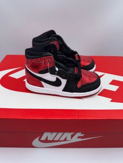 Jordan 1 High “Red Crackle” ❤️🖤 | Toddler Size 8C | Brand New