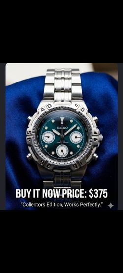 Seiko color changing Alarm Chronograph Watch