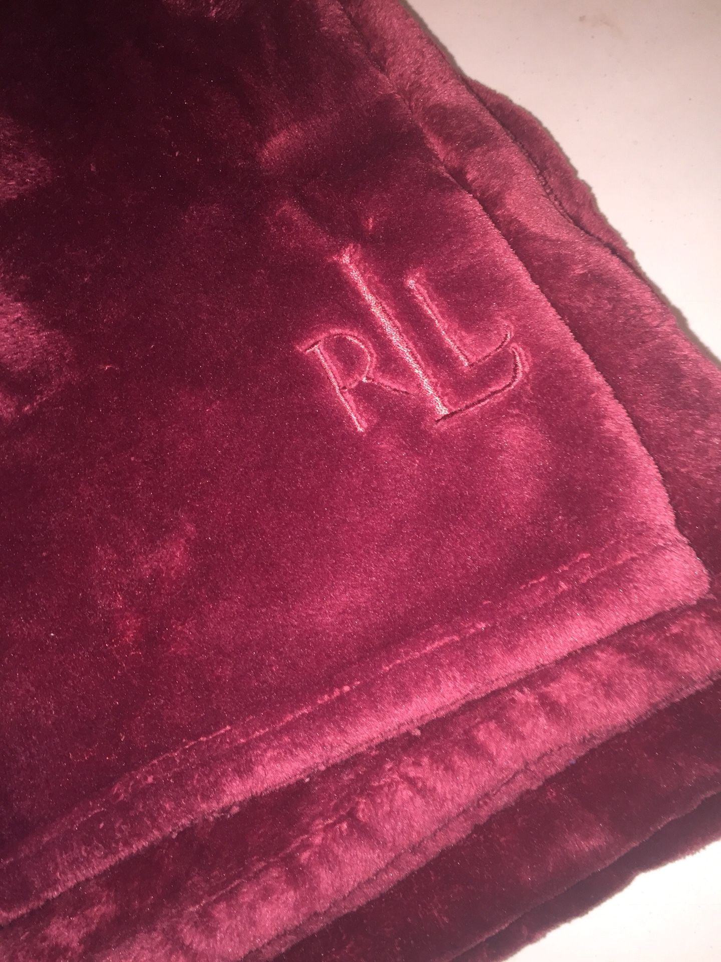 Ralph Lauren Micromink throw blanket