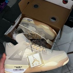 Jordan 4 Off White Sail 