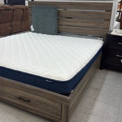 King Storage Bed & Mattress Display Model Deal $599