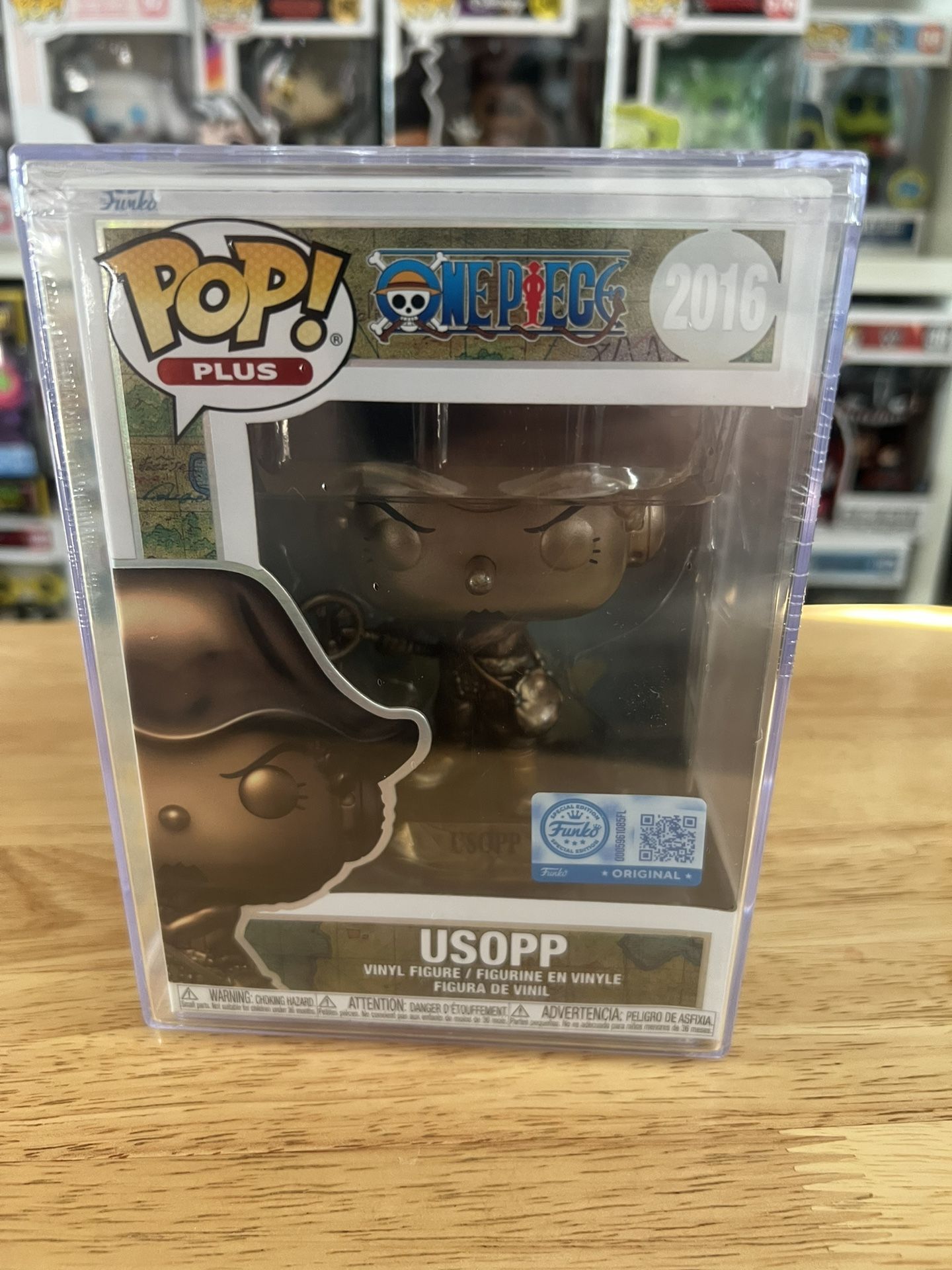 EXCLUSIVE Bronze Statue Usopp One Piece Funko Pop #2016 Manga Anime Animation TV