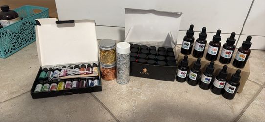 Dye, powder, foil