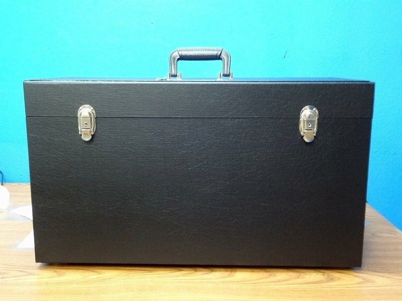 BLACK LEATHER TOOL BOX FOR PANELFOLD FOLDING DOORS ACOUSTICAL FOLDING PARTITIONS