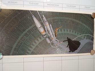 Vintage Star Wars, ESB, DARTH VADER AND LUKE DUEL, $20, Ralph McQuarrie Concept Art Poster #24