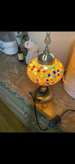 Beautiful Turkish Lamp In Great Condition!