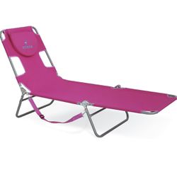 Outdoor Tanning Chair Pink