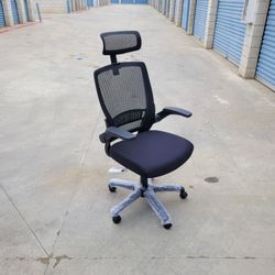Office Chair With Flip Up Arm And Headrest 