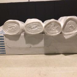 24 in. x 33 in. 16 Gal. 8 mic Natural High-Density Commercial Trash Can Liners 