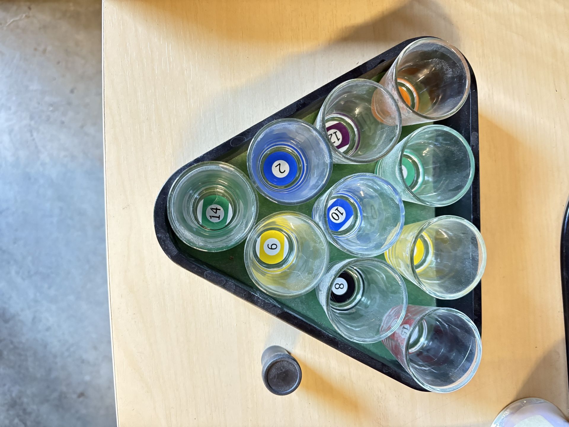 Pool Shot Glass Drinking Game 