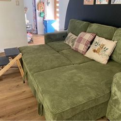 New Sleeper Sectional Couch With Storage / Free Delivery 